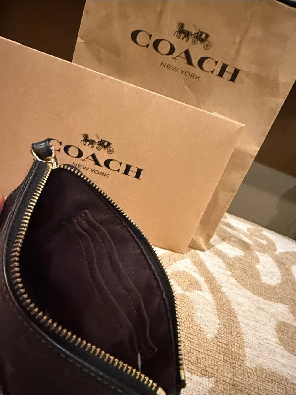 Coach compact wristlet